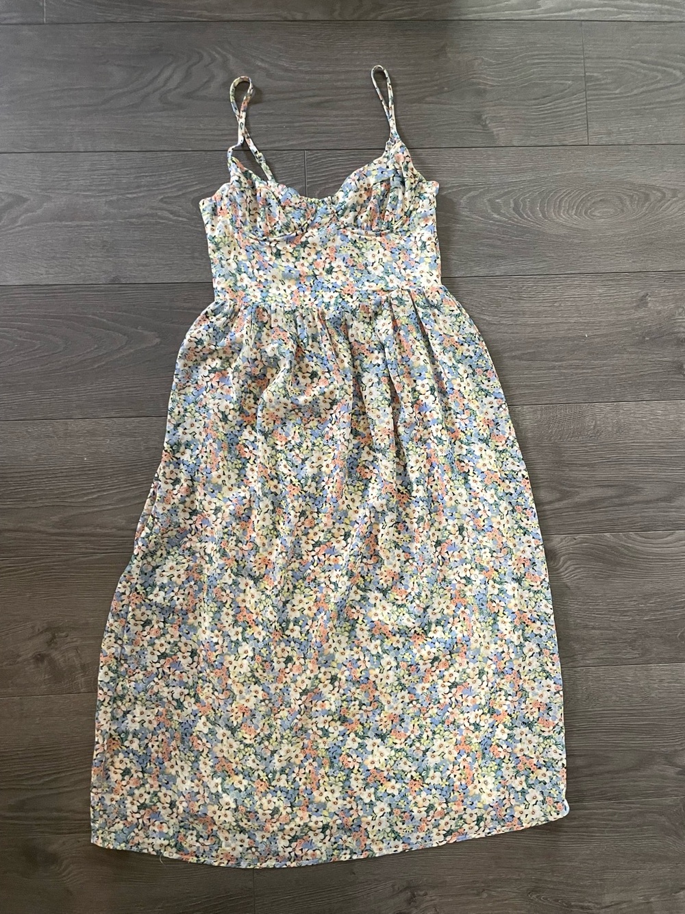 2/$25 Floral Ditsy Dress with sweetheart neck line